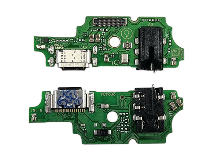 Шлейф для Tecno Pova 6 Neo конектора зарядки, мікрофона з компонентами, Copy
