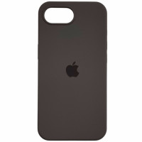 Чехол-силикон оригинал Silicone Case Full Protective для Apple iPhone 16e ( Тёмно Коричневый / Dark Brown)