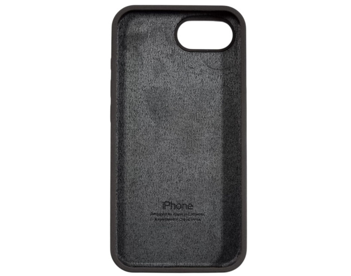 Чехол-силикон оригинал Full Soft Matte iPhone 16e /17e (Тёмно Коричневый / Dark Brown)