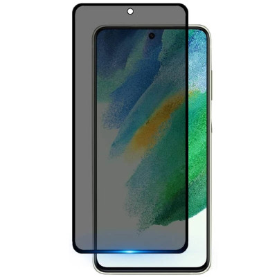 Защитное стекло Privacy 5D (full glue) для Samsung S21 FE черный