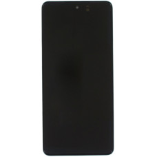 Дисплей з сенсорним екраном (модуль) Samsung M526 Galaxy M52, чорний, з рамкою, оригінал