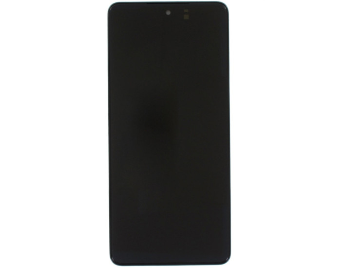Дисплей з сенсорним екраном (модуль) Samsung M526 Galaxy M52, чорний з рамкою, OLED