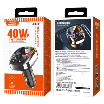 Автомобільний FM-Модулятор Jokade JH041 FANGGUO Fast charging 40W