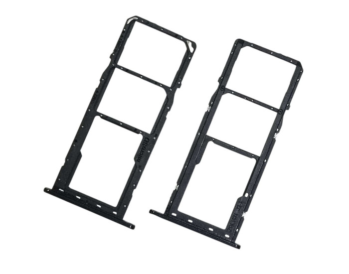 Держатель SIM-карты для Sаmsung A015 A01, черный Dual sim