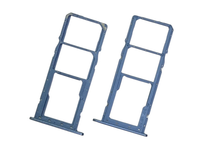 Держатель SIM-карты для Sаmsung A015 A01, светло голубой Dual sim
