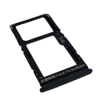 Держатель SIM-карты для Xiaomi Redmi Note 12 5G, dual sim, черный / Onyx Gray
