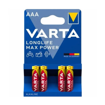 Батарейки VARTA LR03 (AAA) Longlife MAX Power 4bl (цена за 1шт)