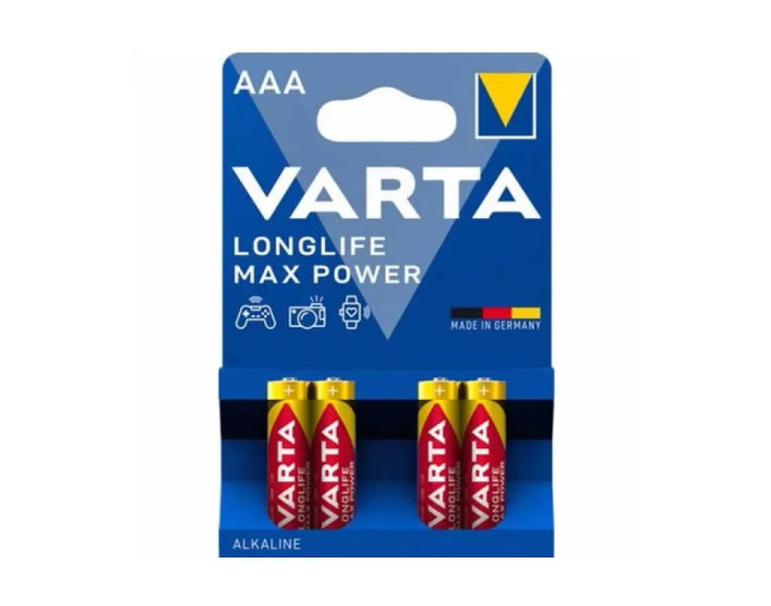 Батарейки VARTA LR03 (AAA) Longlife MAX Power 4bl (ціна за 1шт)