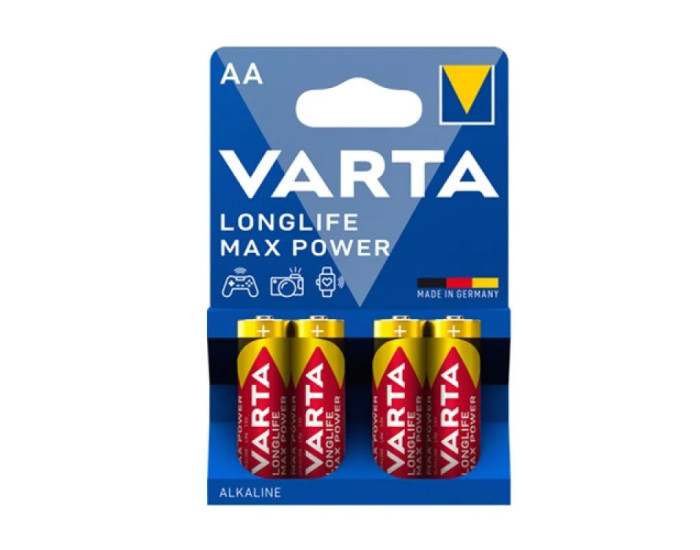 Батарейки VARTA  LR6 (AA) Longlife MAX Power 4bl (цена за 1шт)