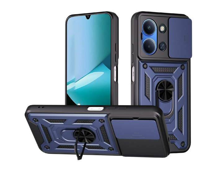 Чохол-Ударостійкий Camshield Serge Ring Xiaomi Redmi 15C (UA/Europe 173mm), синій