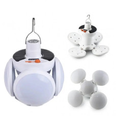 Лампа для кемпинга 2029 Football UFO Led Lamp Solar- белый