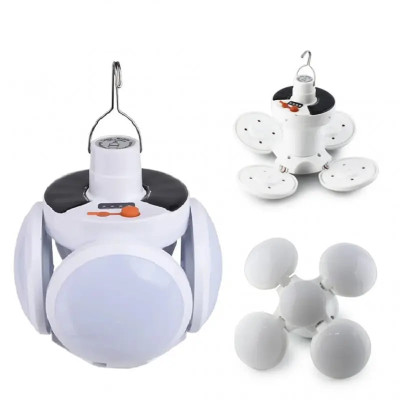 Лампа для кемпинга 2029 Football UFO Led Lamp Solar- белый
