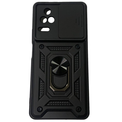 Чехол-Ударопрочный Camshield Serge Ring Xiaomi Poco F4, Черный