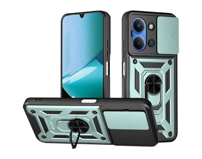 Чохол-Ударостійкий Camshield Serge Ring Xiaom Redmii 15C (UA/Europe 173mm), Зелений