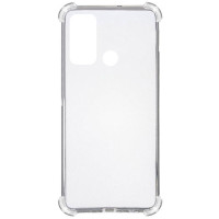 Чохол-силікон Getman Ease logo посилені кути Motorola G60, Прозорий