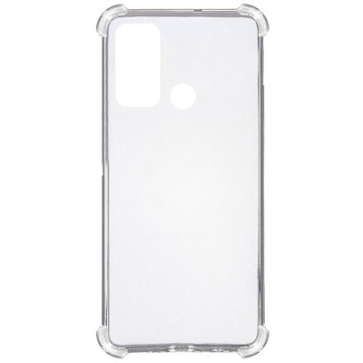 Чохол-силікон Getman Ease logo посилені кути Motorola G60, Прозорий