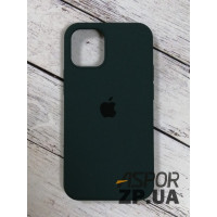 Чехол-силикон оригинал Full Camera Soft Matte iPhone 12 Mini Темно-зеленый