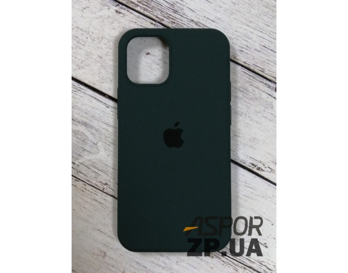 Чехол-силикон оригинал Full Camera Soft Matte iPhone 12 Mini, Dark green
