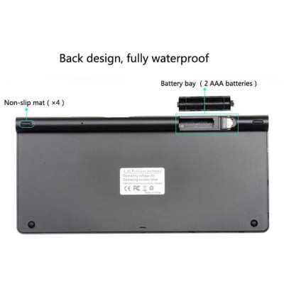 Комплект (клавиатура + мышь) KM908 беспроводной