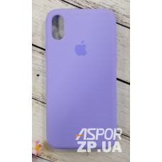 Чехол-силикон оригинал Full Soft Matte iPhone X / XS Lilac