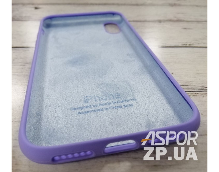 Чехол-силикон оригинал Full Soft Matte iPhone X /XS, Lilac