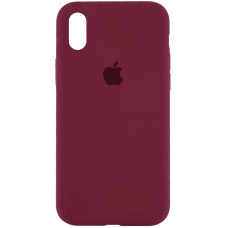 Чехол-силикон оригинал Full Soft Matte iPhone X / XS Marsala