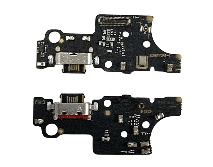 Шлейф Motorola XT2421 Moto G04 /XT2421-8 Moto G04s /XT2421-12 Moto E14, з роз'ємом зарядки, з мікрофоном, плата зарядки