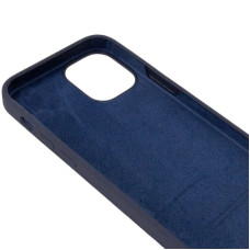 Чехол-силикон оригинал Full Soft Matte iPhone 14 (Темно-синий / Dark Blue)