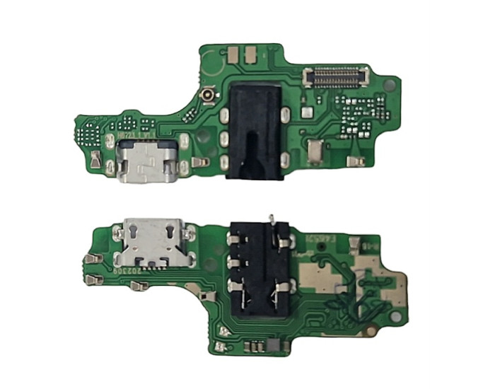 Шлейф для Tecno Spark Go 2020, конектора зарядки, мікрофона з компонентами, High Copy