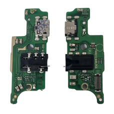 Шлейф для Tecno Spark 8P, коннектора зарядки, микрофона, с компонентами, High Copy