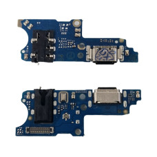 Шлейф для Tecno Spark 10 Pro (KI7), коннектора зарядки, микрофона, с компонентами, High Copy