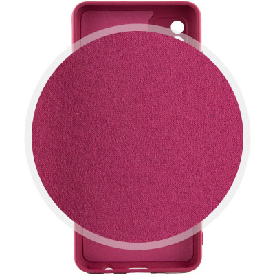 Чехол-силикон Silicone Cover Lakshmi Full Camera Samsung A04s / A13 5G (A047 / A136U) (Бордовый / Marsala)