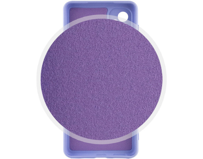 Чохол-силікон Silicone Cover Lakshmi Full Camera Samsung A04s / A13 5G (A047 / A136U) (Бузковий / Dasheen)