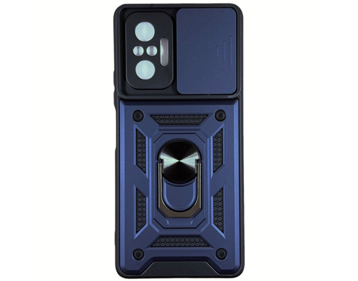 Чехол-Ударопрочный Camshield Serge Ring Xiaomi Redmi Note 10 Pro / Note 10 Max , Синий