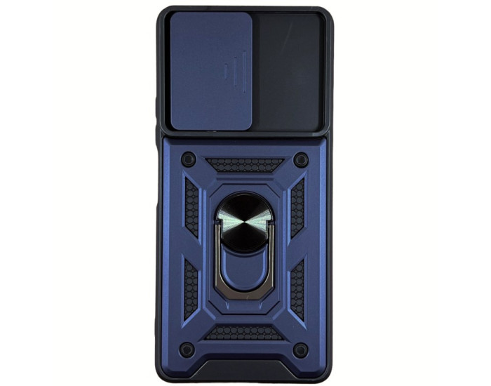 Чехол-Ударопрочный Camshield Serge Ring Xiaomi Redmi Note 10 Pro / Note 10 Max , Синий