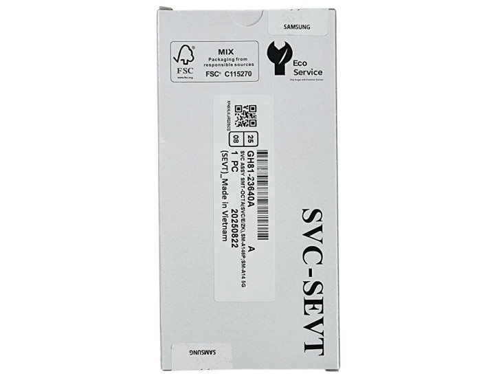Дисплей с сенсорным экраном (модуль) Samsung A14 5G A146 P, черный, оригинал, сервисная упаковка GH81-23640A
