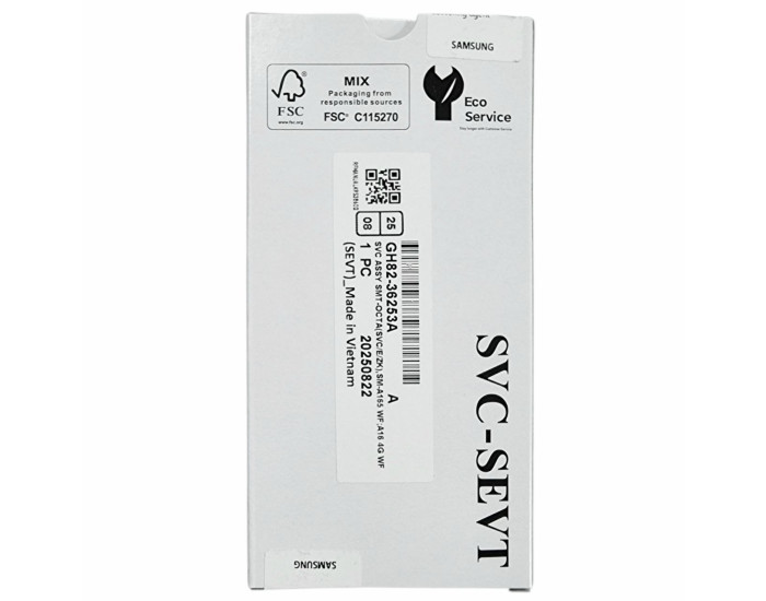 Дисплей с сенсорным экраном (модуль) Samsung A165 A16 4G, черный с рамкой, оригинал, сервисная упаковка GH82-36253A