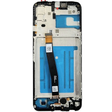 Дисплей с сенсорным экраном (модуль) Samsung A226 A22 5G, черный, с рамкой, сервисная упаковка, оригинал, O658G40436-N1