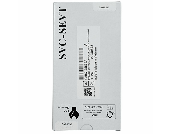 Дисплей с сенсорным экраном (модуль) Samsung A32 4G /A325, черный с рамкой, сервисная упаковка, оригинал. Amoled, GH82-25579A