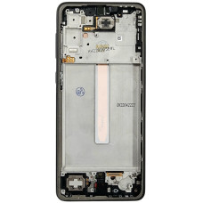 Дисплей с сенсорным экраном (модуль) Samsung A33 5G / A336, черный с рамкой, оригинал, сервисная упаковка GH82-28143A