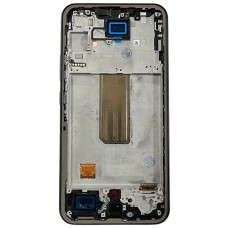 Дисплей с сенсорным экраном (модуль) Samsung A346 A34 5G, черный, Graphite с рамкой,  сервисная упаковка, оригинал. Amoled,GH82-37049A