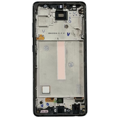 Дисплей с сенсорным экраном (модуль) Samsung  A52 / A525 / A526 / A528, черный, Awesome Violet с рамкой,  сервисная упаковка, оригинал. Amoled, GH82-37049A