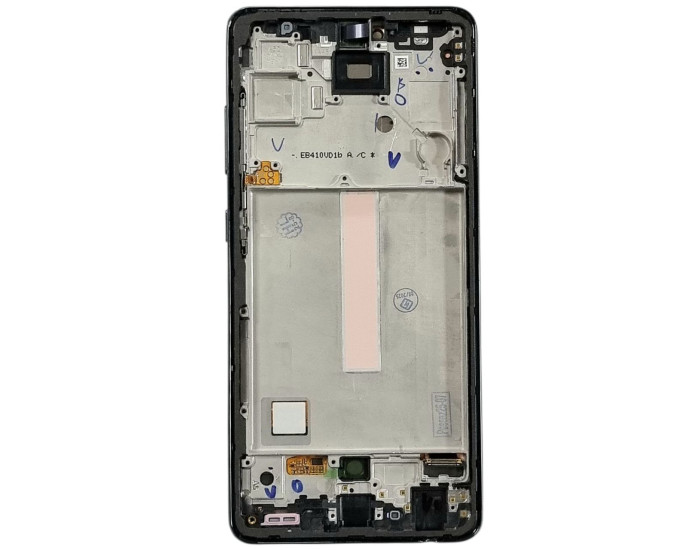 Дисплей з сенсорним екраном (модуль) Samsung A52 A525 /A526 /A528, чорний з рамкою (Awesome Black) оригінал, сервісна упаковка (GH82-37049A)