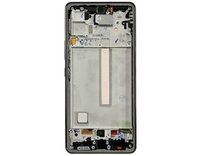 Дисплей с сенсорным экраном (модуль) Samsung A536 A53 5G, черный с рамкой, оригинал, сервисная упаковка GH82-28025A