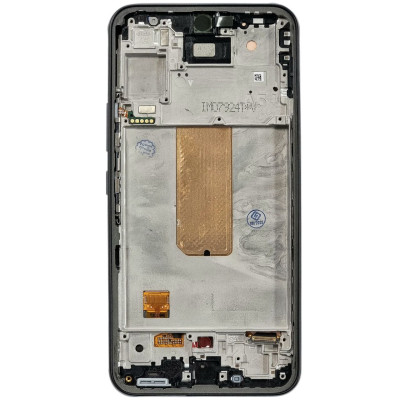 Дисплей с сенсорным экраном (модуль) Samsung A54 / A546, черный, Graphite с рамкой,  сервисная упаковка, оригинал. Amoled, GH82-31232A