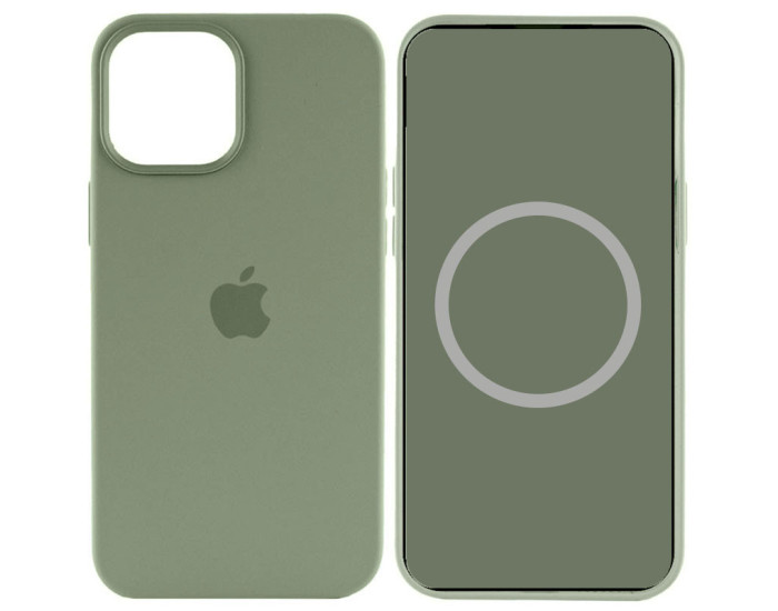 Чехол-силикон оригинал Full Soft Matte with MagSafe+Animation iPhone 15 Pro Max Cypress