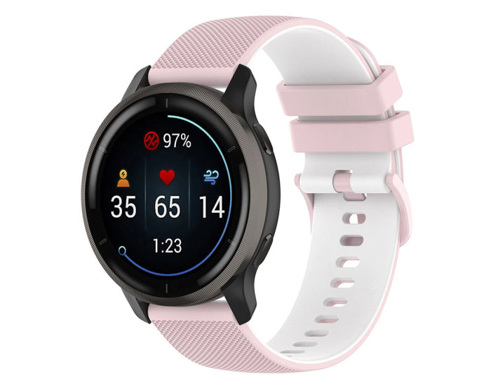 Ремінець силіконовий Ribby Smart Watch 20mm, Light Pink
