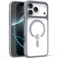 Чохол-силікон Metal Buttons with MagSafe iPhone 17 Pro Max, Сірий