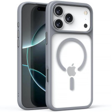 Чохол-силікон Metal Buttons with MagSafe Apple iPhone 17 Pro Max, Сірий