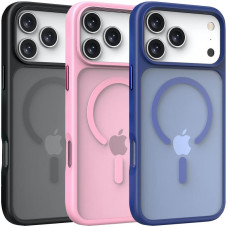 Чехол-силикон Metal Buttons with MagSafe Apple iPhone 17 Pro Max, Черный
